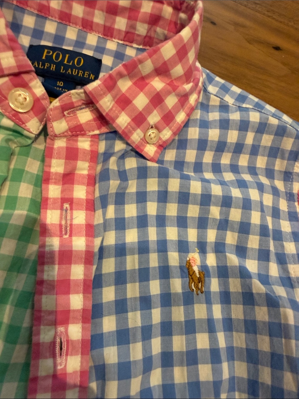 Ralph Lauren Pink, Green & Blue Gingham Polo Dress - Picture 5 of 5